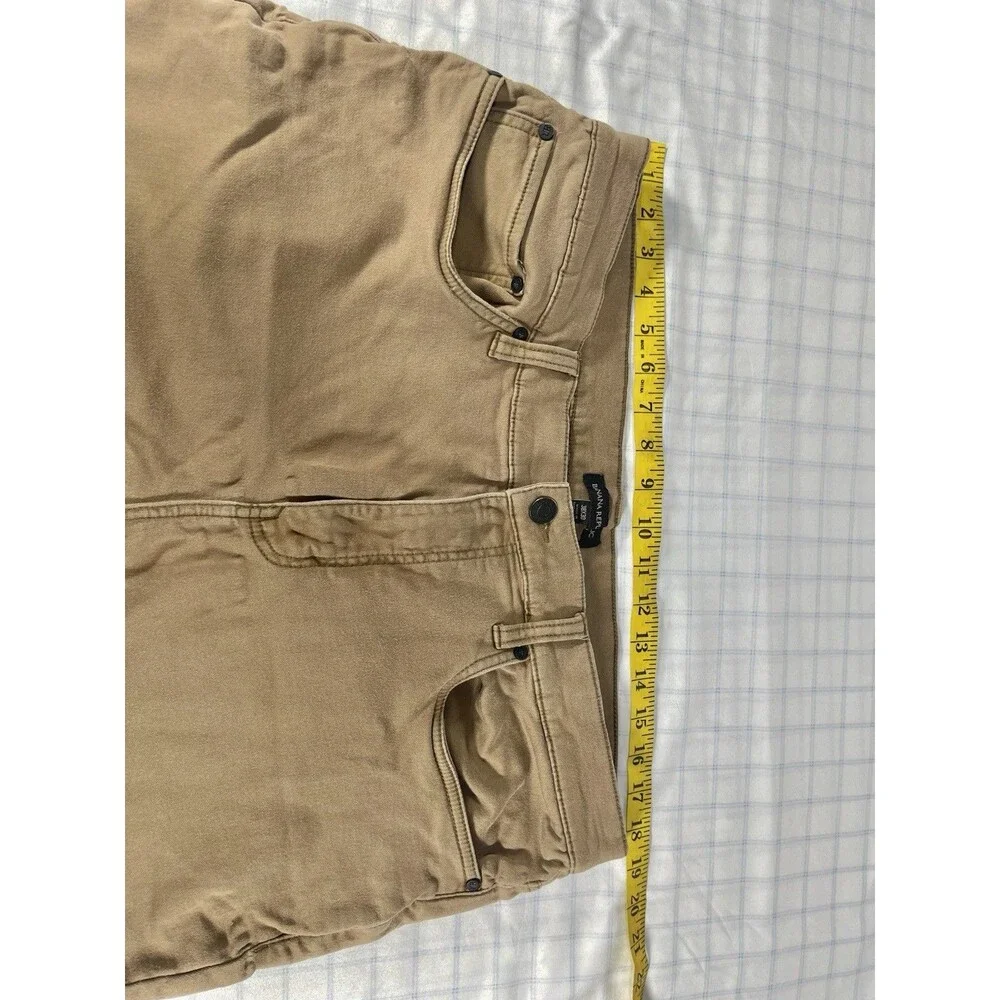Banana Republic Men's Pants Size 38x30 Brown Tan Stretch 5 Pocket Cotton Chino